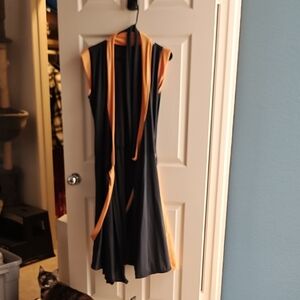 Elegant Black Sleeveless Midi Sundress